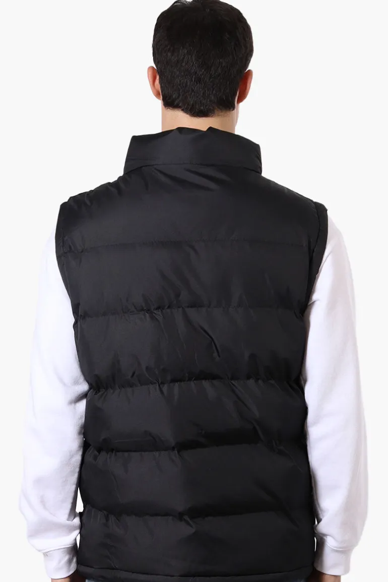 Super Triple Goose Double Pocket Bubble Vest - Black