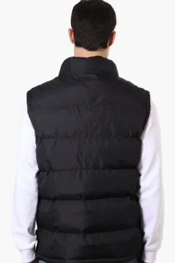 Super Triple Goose Double Pocket Bubble Vest - Black