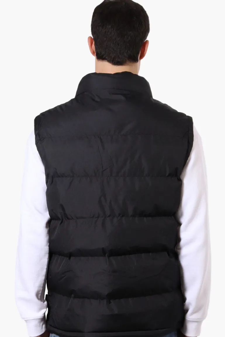 Super Triple Goose Double Pocket Bubble Vest - Black
