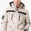 Super Triple Goose Heat Retention Lining Bomber Jacket - Cream