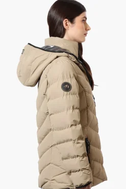 Super Triple Goose Heat Retention Lining Bomber Jacket - Beige