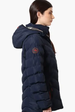 Super Triple Goose Heat Retention Lining Bomber Jacket - Navy