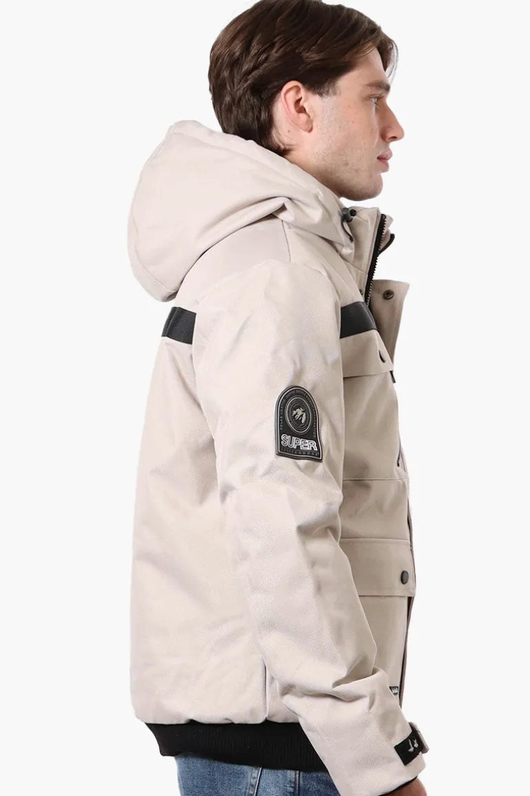 Super Triple Goose Heat Retention Lining Bomber Jacket - Cream