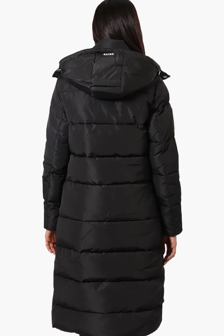 Super Triple Goose Maxi Puffer Parka Jacket - Black