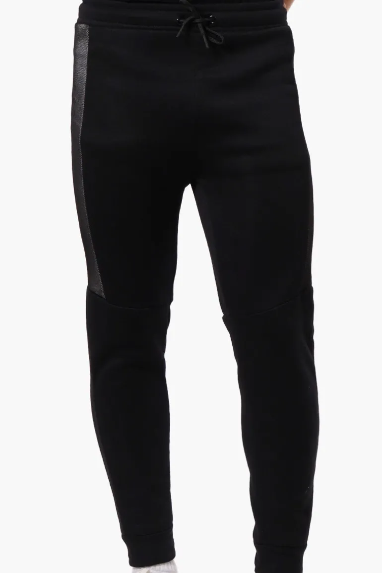 Super Triple Goose Mesh Insert Joggers - Black