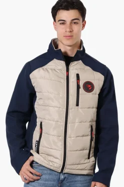 Super Triple Goose Quilted Bubble Lightweight Jacket - Beige